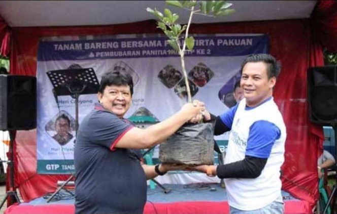 
					Tirta Pakuan dan GTP Tanam Pohon