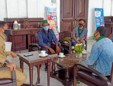 HMI Kota Bogor saat silaturahmi dengan Wali Kota bogor Bima Arya, Senin (26/10/2020). 