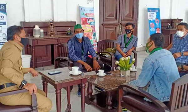HMI Kota Bogor saat silaturahmi dengan Wali Kota bogor Bima Arya, Senin (26/10/2020). 