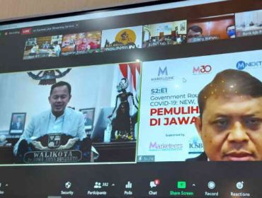 Wali kota Bogor Bima Arya saat menjadi pembicara dalam diskusi virtual, Kamis (22/10/2020).