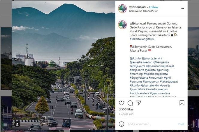 
					Foto di Kemayoran Berlatar Gunung Gede Pangrango Bukan Hasil Editan