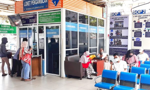 Loket pelayanan Dukcapil