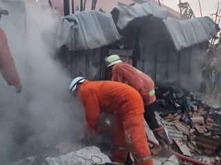15 Kios terbakar di Pasar Induk Jambu 2 Bogor