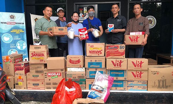 Warga Titipkan Donasi Gempa Cianjur Via Posko PWI Peka Kota Bogor