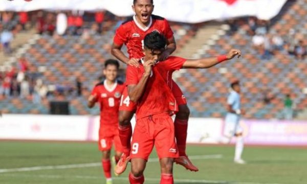 Indonesia unggul di awal pertandingan. (foto pssi)