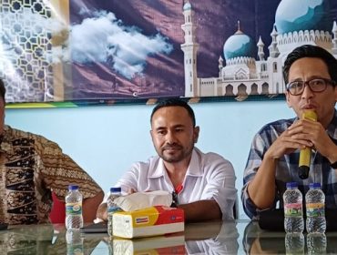 Ketua PWI Kota Bogor Herman Indrabudi menyatakan jika PWI, PFI dan IJTI mendukung kegiatan satu dekade FMP 2025, sebagai bukti kecintaan terhadap tanah air. Foto: Rheynaldhi