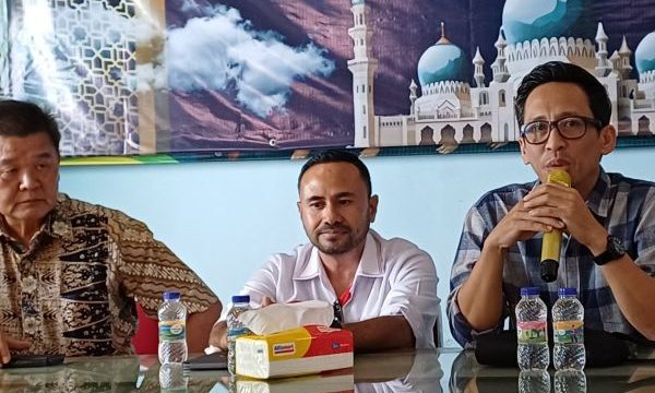Ketua PWI Kota Bogor Herman Indrabudi menyatakan jika PWI, PFI dan IJTI mendukung kegiatan satu dekade FMP 2025, sebagai bukti kecintaan terhadap tanah air. Foto: Rheynaldhi