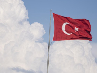 Bendera Turki Foto: (Getty Images/iStockphoto/selimaksan)
