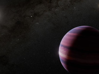 Gambaran seniman tentang wujud planet gas raksasa yang mengorbit Alpha Centauri A. 
Foto: NASA, ESA, CSA, STScI, Robert L. Hurt (Caltech/IPAC)