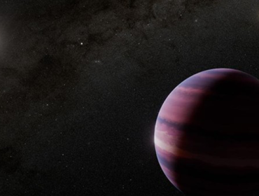 Gambaran seniman tentang wujud planet gas raksasa yang mengorbit Alpha Centauri A. 
Foto: NASA, ESA, CSA, STScI, Robert L. Hurt (Caltech/IPAC)