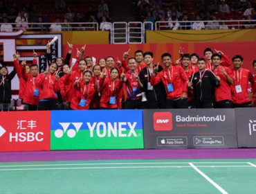 Indonesia saat menjadi juara Piala Suhandinata 2024. (Foto: Dok PBSI)