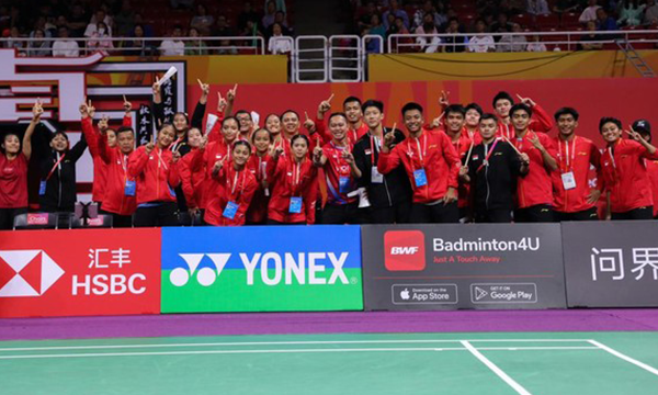 Indonesia saat menjadi juara Piala Suhandinata 2024. (Foto: Dok PBSI)
