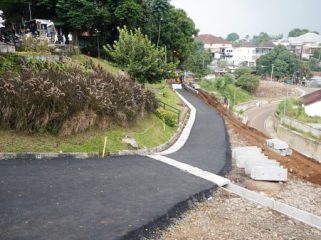 Kondisi jalan batutulis yang segera dibuka khusus untuk sepeda motor, pada 18 Agustus 2025 mendatang. (Foto: Haris Al Basith)