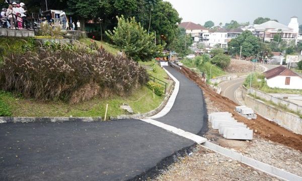 Kondisi jalan batutulis yang segera dibuka khusus untuk sepeda motor, pada 18 Agustus 2025 mendatang. (Foto: Haris Al Basith)