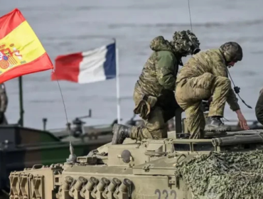 Pasukan Eropa, yang terlihat berpartisipasi dalam latihan NATO pada bulan Maret 2024, hanya dapat dikerahkan di Ukraina setelah gencatan senjata disepakati. (Foto: AFP via Getty Images)