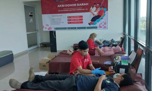 Donor Darah di RSUD ASA Depok. (Foto : Diskominfo Depok).