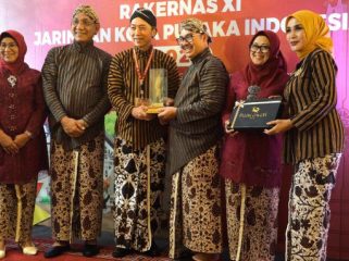 Wali Kota Bogor Dedie A Rachim hadiri acara jaringan kota pusaka indonesia.
(Foto: Haris)
