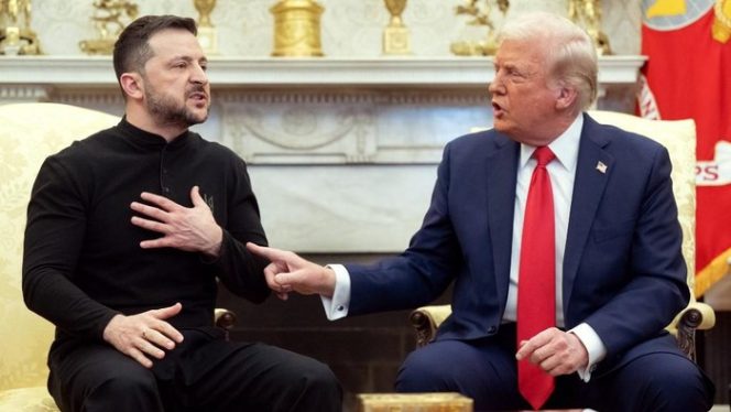 
					Foto Trump dan Zelensky: (AFP/SAUL LOEB)