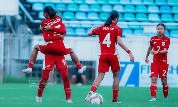 Indonesia menang 4-0 atas Turkmenistan, tapi gagal lolos ke Piala Asia Wanita U-20 2026. (Timnas Putri Indonesia U-20 di Kualifikasi Piala Asia Wanita U-20 2026. (Dok. timnasindonesia))
