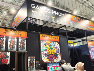 Booth Game from Indonesia di Tokyo Game Show 2025 di Makuhari Messe, Chiba, Jepang, Kamis (25/9/2025).(Foto: KOMPAS.com/Bill Clinten)