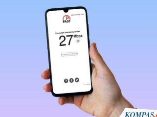 Cara cek kecepatan internet IndiHome lewat HP.(Foto: Kompas.com/Muhammad Zaenuddin)