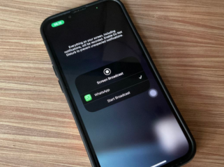 
Fitur share screen di WhatsApp.(Foto: KOMPAS.com/Zulfikar Hardiansyah)