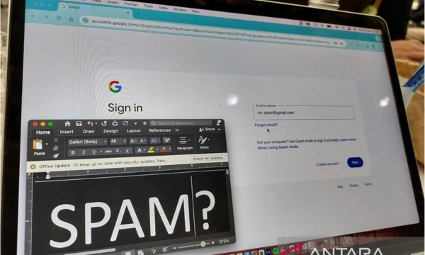 Ilustrasi - Pengguna layanan surat elektronik Gmail. Foto: ANTARA/Anom Prihantoro/am.