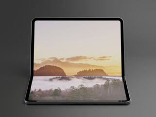 Ilustrasi perangkat baru Apple yaitu iPad lipat yang sedang dikembangkan Foto: (WCCFTech)