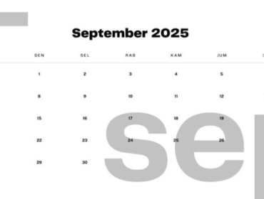 KALENDER SEPTEMBER 2025. Foto: Canva