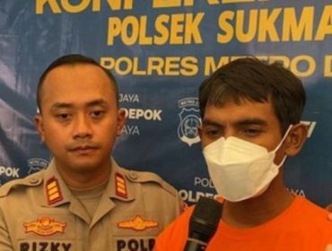 Tersangka pemukulan satpam di Depok. (foto: detikcom)
