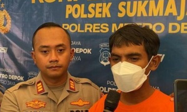 Tersangka pemukulan satpam di Depok. (foto: detikcom)