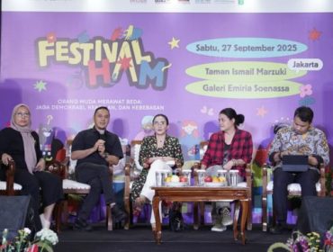 International NGO Forum on Indonesian Development (INFID) bersama koalisi masyarakat sipil menyelenggarakan Festival Hak Asasi Manusia (Festival HAM) 2025 di Taman Ismail Marzuki (TIM), Jakarta, Sabtu, (27/9/2025) (foto: Achmad Sholeh)