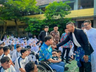 Wakil Wali Kota Bogor Jenal Mutaqien hadiri Germas SMAN 4 Kota Bogor. (Foto: Kominfo Kota Bogor)