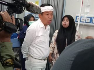Gubernur Jabar Dedi Mulyadi wacanakan pengelolaan RSUD Kota Bogor oleh Pemrov Jabar. (Foto: Rheynaldhi)