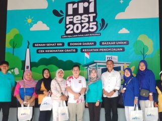 Ketua DPRD KOta Bogor Adityawarman menghadiri acar RRI Fest. (Foto: Haris)