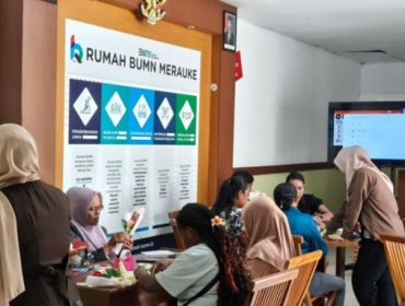 Kegiatan di RB Telkom Merauke. Foto: Rachmatunnisa/detikINET