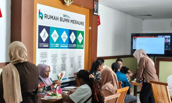 Kegiatan di RB Telkom Merauke. Foto: Rachmatunnisa/detikINET