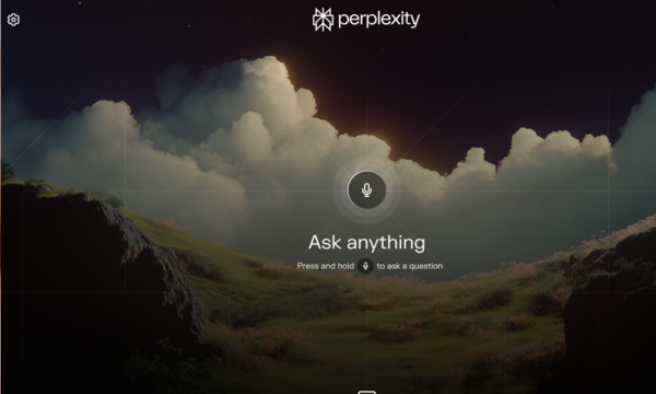 Ilustrasi tampilan Perplexity di TV Samsung