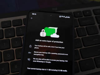 WhatsApp (WA) menambahkan fitur passkey untuk enkripsi end-to-end ke chat yang dicadangkan (backup) pengguna. (Foto: Lely Maulida)