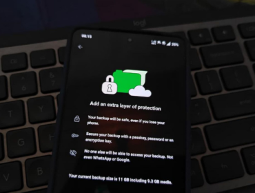 WhatsApp (WA) menambahkan fitur passkey untuk enkripsi end-to-end ke chat yang dicadangkan (backup) pengguna. (Foto: Lely Maulida)