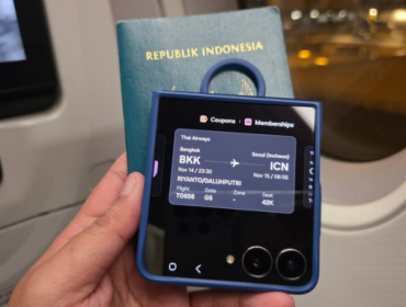 Pertama kali cobain Samsung Wallet untuk simpan boarding pass, ternyata praktis banget buat traveling.Foto: (KOMPAS.com/ Galuh Putri Riyanto)