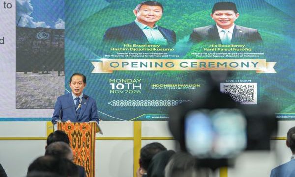 MenLH Hanif Faisol di opening ceremony cop30 belem Brazil. (foto: ist)