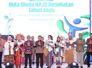 BPJS Kesehatan resmi mengukuhkan para finalis Duta Muda BPJS Kesehatan 2025 dalam Malam Penganugerahan Duta Muda BPJS Kesehatan 2025. (foto: humas JKN)