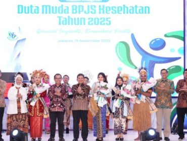 BPJS Kesehatan resmi mengukuhkan para finalis Duta Muda BPJS Kesehatan 2025 dalam Malam Penganugerahan Duta Muda BPJS Kesehatan 2025. (foto: humas JKN)