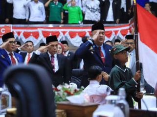 Upacara hut ri ke 80 di Kabupaten Bogor. (foto; ist)