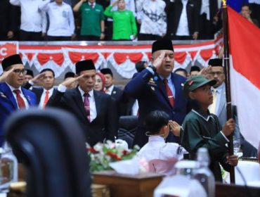 Upacara hut ri ke 80 di Kabupaten Bogor. (foto; ist)