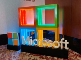 ilustrasi logo microsoft Foto: (KOMPAS.com/BILL CLINTEN)
