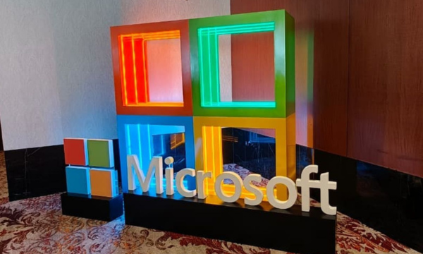 ilustrasi logo microsoft Foto: (KOMPAS.com/BILL CLINTEN)