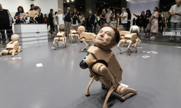 Ludes! Robot Anjing Wajah Elon Musk & Mark Zuckerberg Terjual Rp 1,5 M Foto: Art Basel Miami