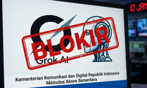 Komdigi Resmi Blokir Akses Grok AI Imbas Marak Deepfake Asusila Foto: detikINET via Gemini